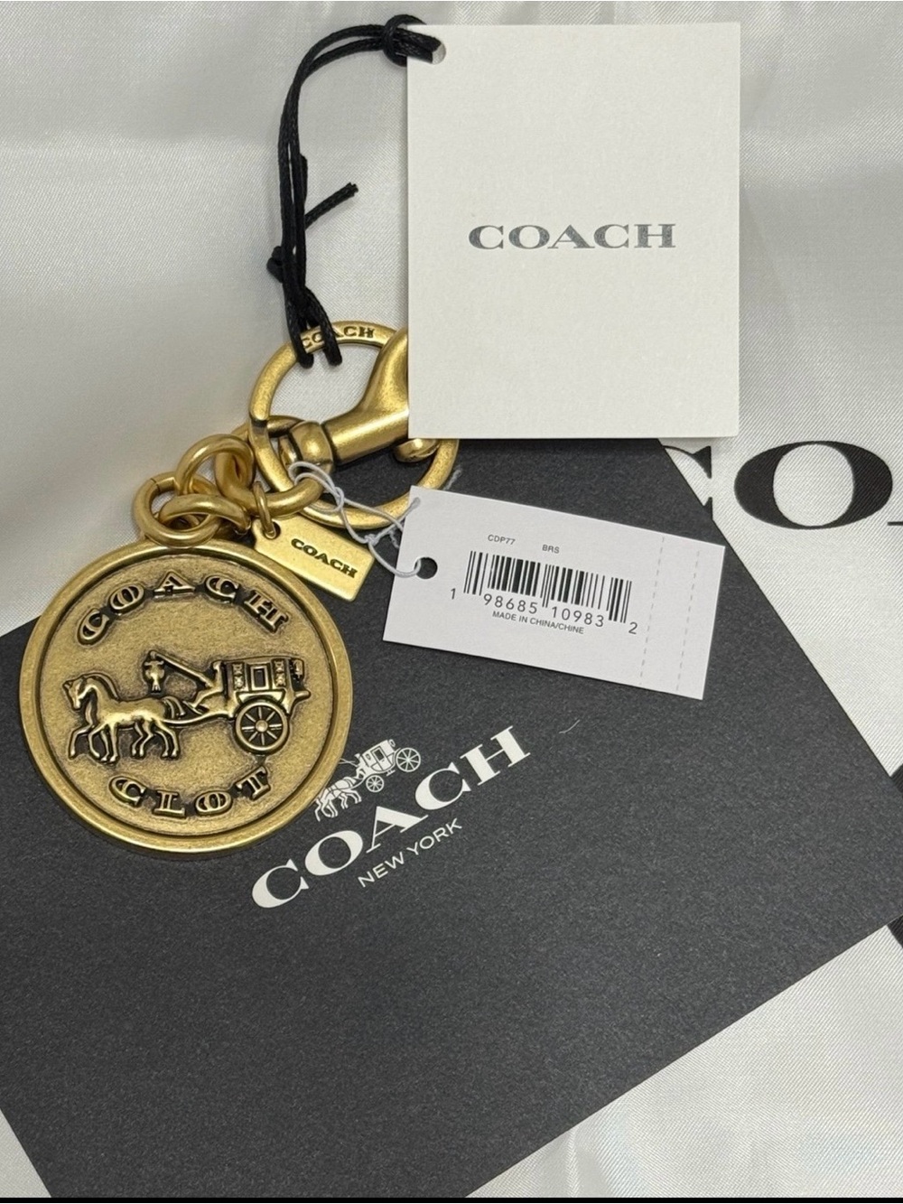 Coach × CLOT coin charm Keychain